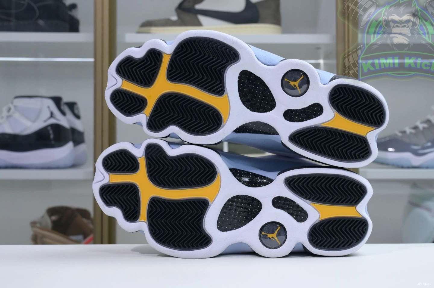 1st Kicks Shoes 13“Blue Kimikick Air TopPick Grey” 1907 Jordan 1205